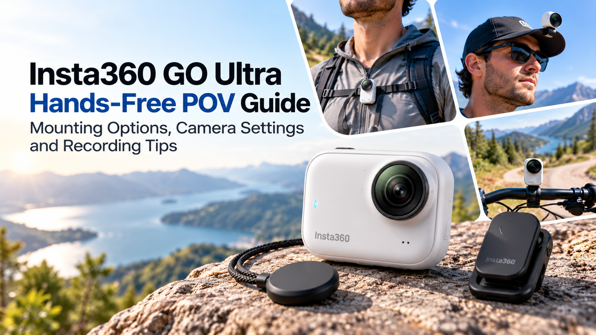 Insta360 GO Ultra Hands-Free POV Guide: Mounting Options, Camera Settings and Recording Tips