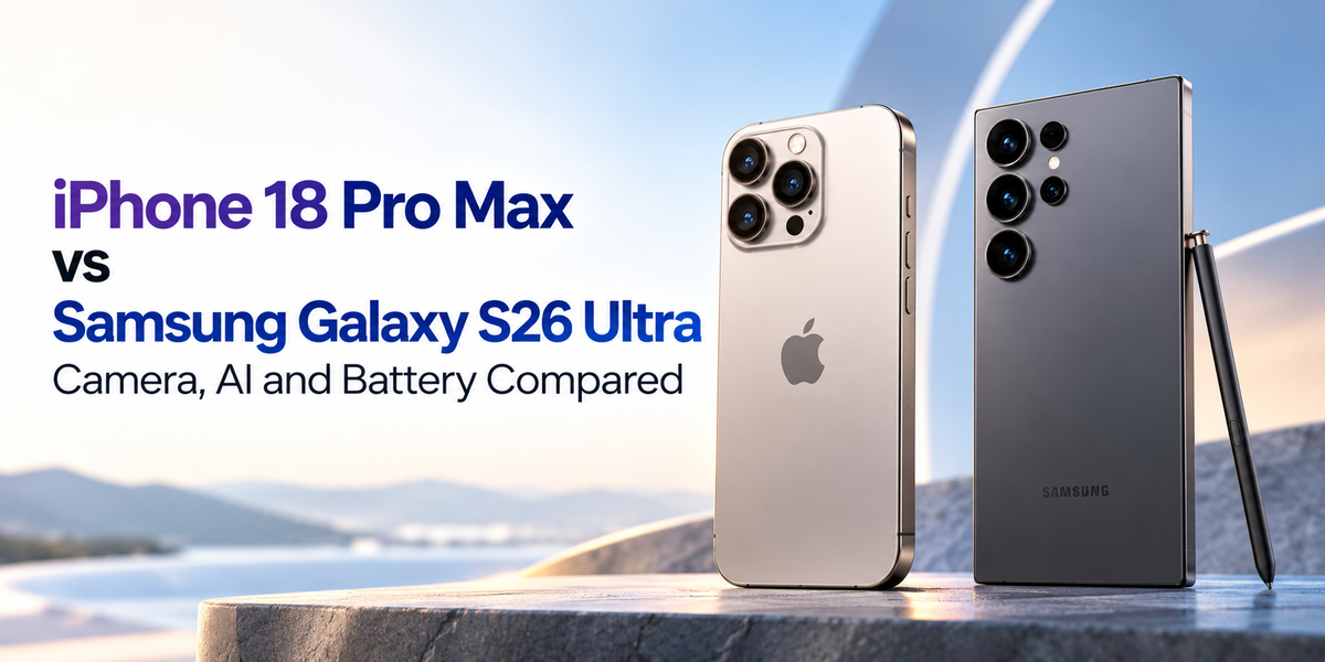 iPhone 18 Pro Max vs Samsung Galaxy S26 Ultra: Camera, AI and Battery Compared