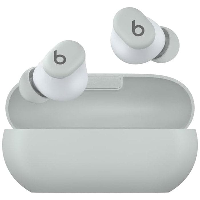 Beats Solo Buds true wireless earphones featuring a compact in-ear design, sleek charging case, premium audio performance, Bluetooth connectivity, ergonomic ear tips, and lightweight construction for music, calls, workouts, and everyday listening.