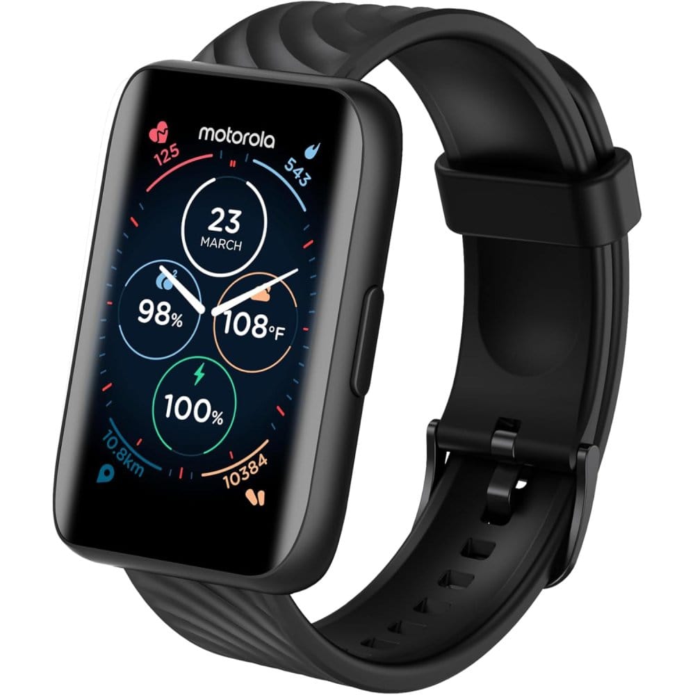 Motorola Smart Watch Black Motorola Moto Watch 40 (Bluetooth Smartwatch)