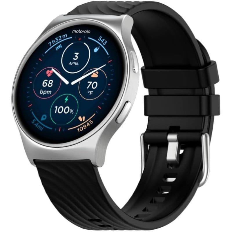 Motorola Smart Watch Silver Motorola Moto Watch 120 (Bluetooth Smartwatch)