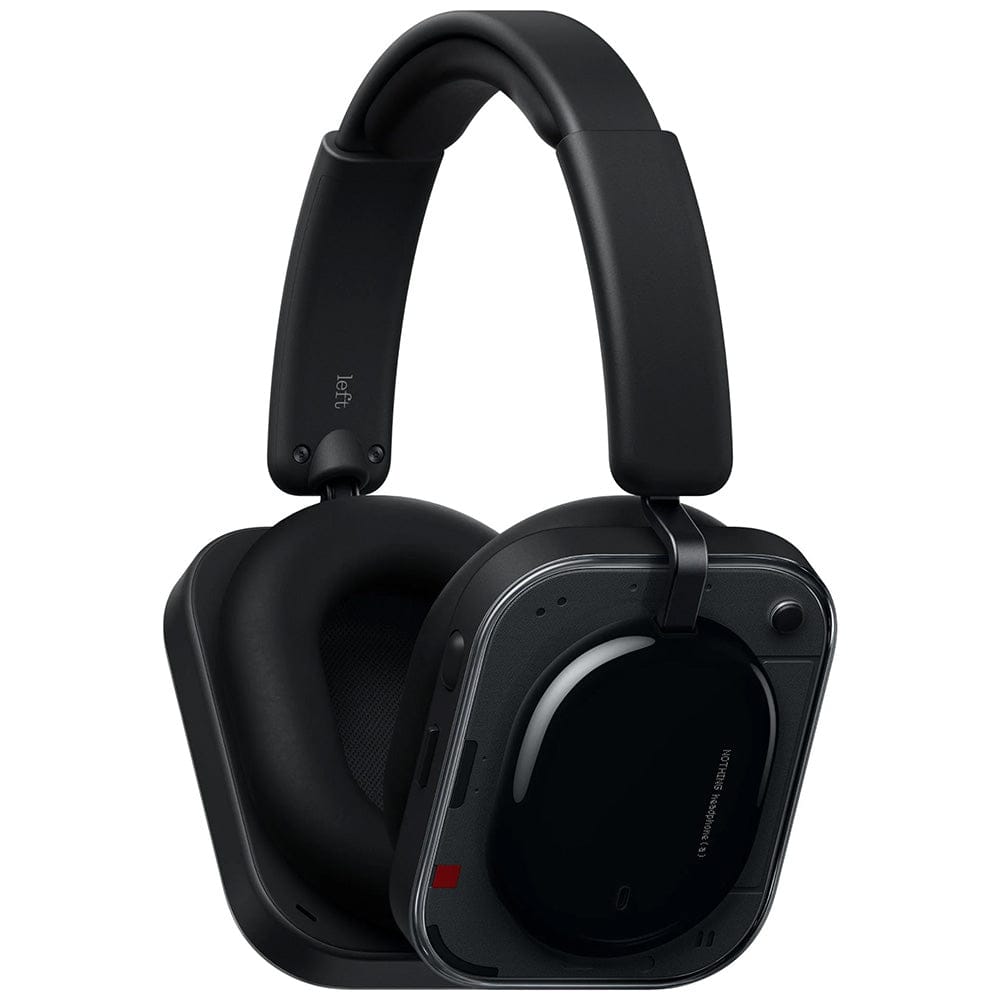 Nothing Headphone (a) wireless over-ear headphones featuring a modern transparent-inspired design, premium audio drivers, active noise cancellation, comfortable cushioned earcups, long battery life, and Bluetooth connectivity for immersive music listening, calls, travel, and everyday entertainment.