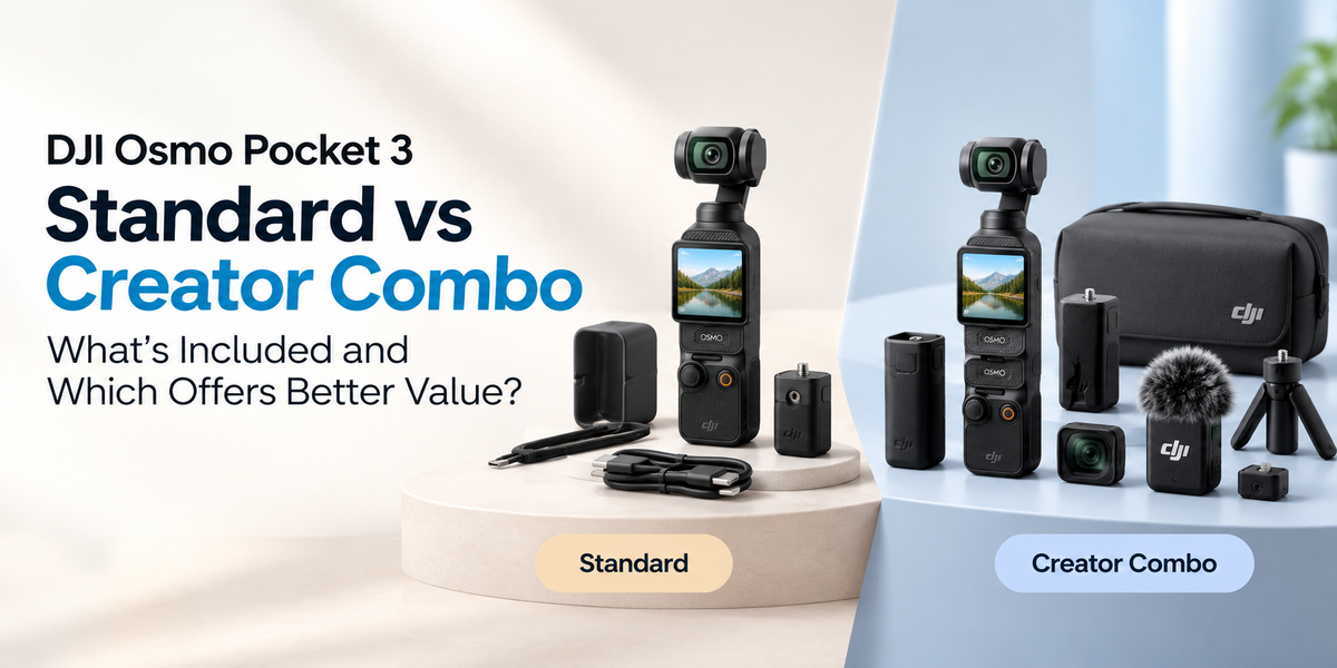DJI Osmo Pocket 3 Standard vs Creator Combo: What's Included and Which Offers Better Value?