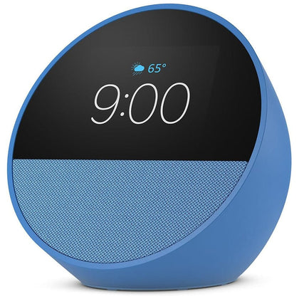 Amazon Speaker Ocean Blue Amazon Echo Spot 2024 Smart Alarm Clock Speaker with Alexa