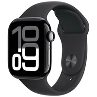 Apple Smart Watch Apple Watch Series 10 GPS MWWF3 42mm Jet Black Aluminium Case with Black Sport Band M/L