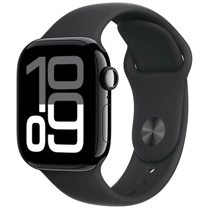 Apple Smart Watch Apple Watch Series 10 GPS MWWF3 42mm Jet Black Aluminium Case with Black Sport Band M/L