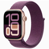 Apple Watch Series 10 GPS MWWK3 42mm Rose Gold Aluminium Case with Plum Sport Loop