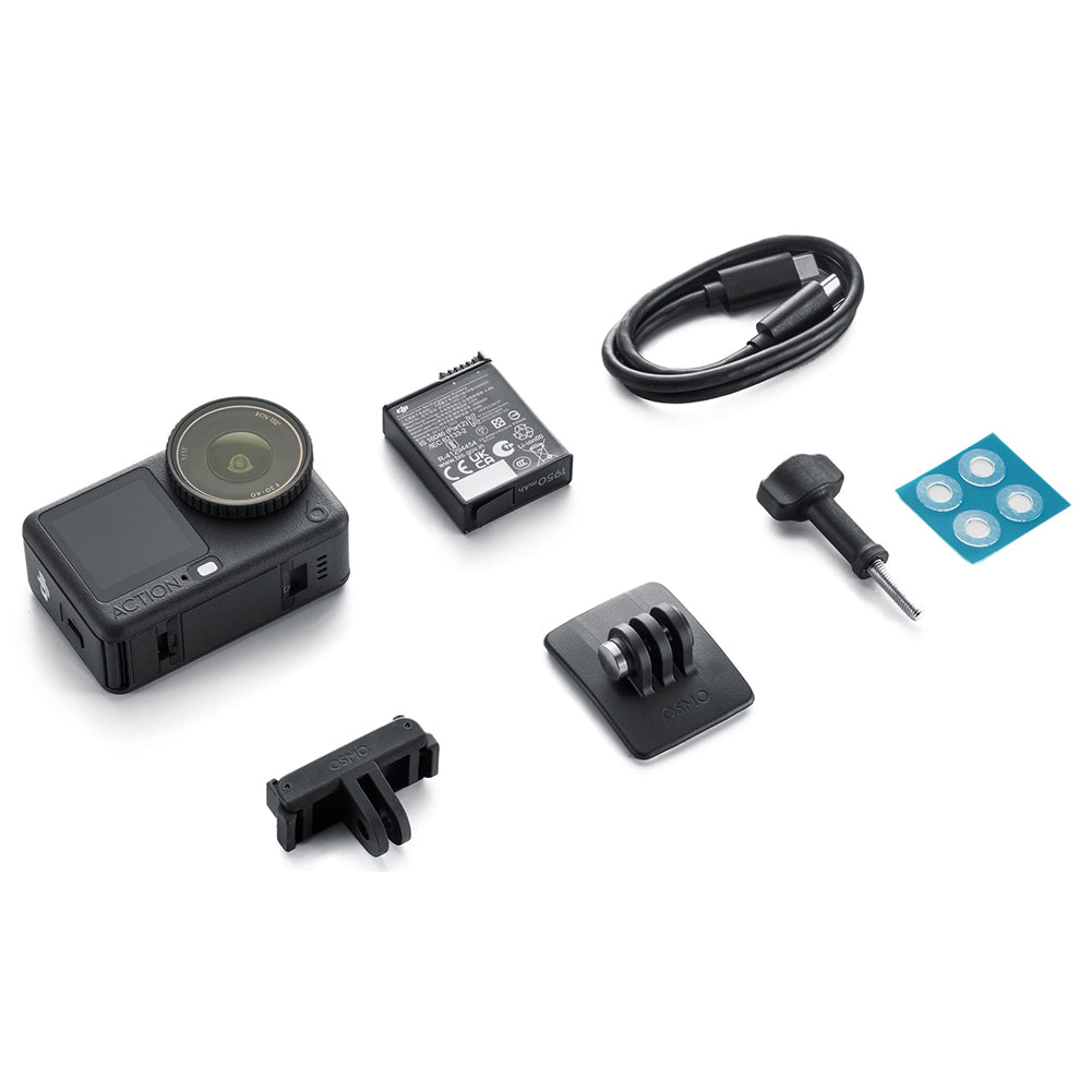 The DJI Osmo Action 6 Standard Combo features a compact and rugged action camera with a wide-angle lens, dual full-color touchscreens, and a durable waterproof design built for capturing high-quality footage in demanding environments. The camera is designed for adventure sports, travel, vlogging, and outdoor content creation, offering advanced image stabilization, high-resolution video recording, vibrant color reproduction, and reliable performance. The Standard Combo includes essential mounting accessories