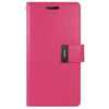 Goospery Rich Diary Book Case for iPhone 16 Plus Hot Pink