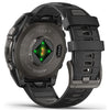 Garmin Smart Watch Garmin Fenix 8 47mm AMOLED Sapphire Carbon Grey DLC Titanium with Black/Pebble Grey Silicone Band