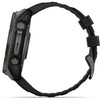 Garmin Smart Watch Garmin Fenix 8 51mm Solar Sapphire Carbon Grey DLC Titanium with Black/Pebble Grey Silicone Band