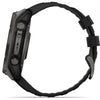 Garmin Smart Watch Garmin Fenix 8 51mm Solar Sapphire Carbon Grey DLC Titanium with Black/Pebble Grey Silicone Band