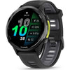 Garmin Smart Watch Carbon Grey DLC Titanium with Black Case and Black/Translucent Whitestone Band Garmin Forerunner 970 GPS Running Smartwatch