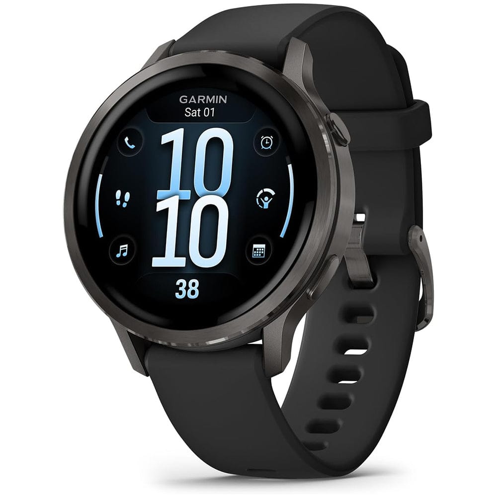 Garmin Smart Watch Slate with Black Silicone Band Garmin Venu 4 41mm GPS Smartwatch
