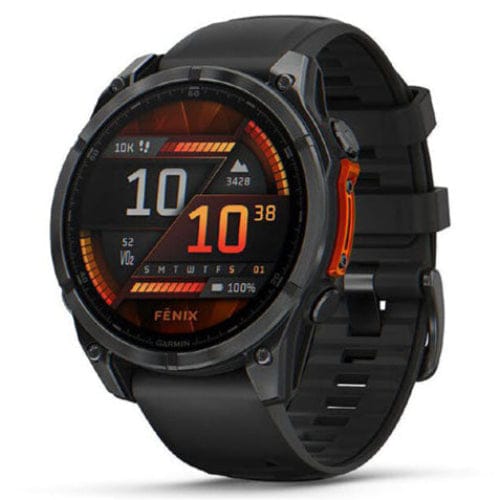Garmin Smart Watch Garmin Fenix 8 47mm AMOLED Slate Grey with Black Silicone Band