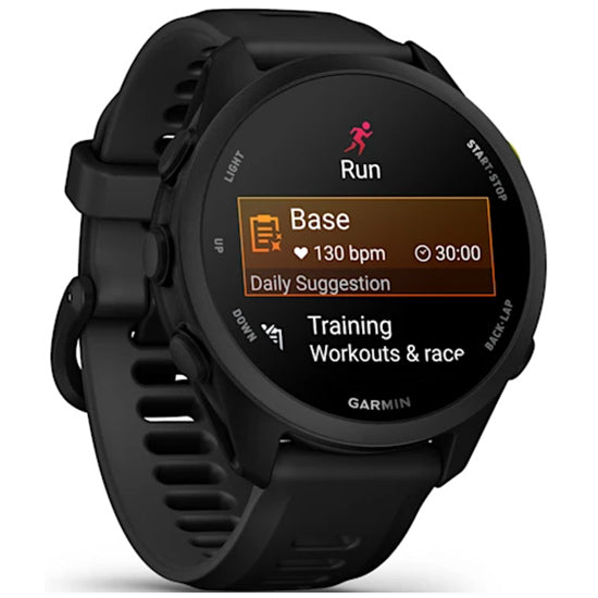 Garmin Forerunner 70 GPS Running Smartwatch Black Front 
