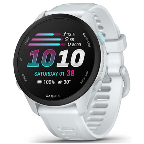 Garmin Forerunner 70 GPS Running Smartwatch Whitestone Front