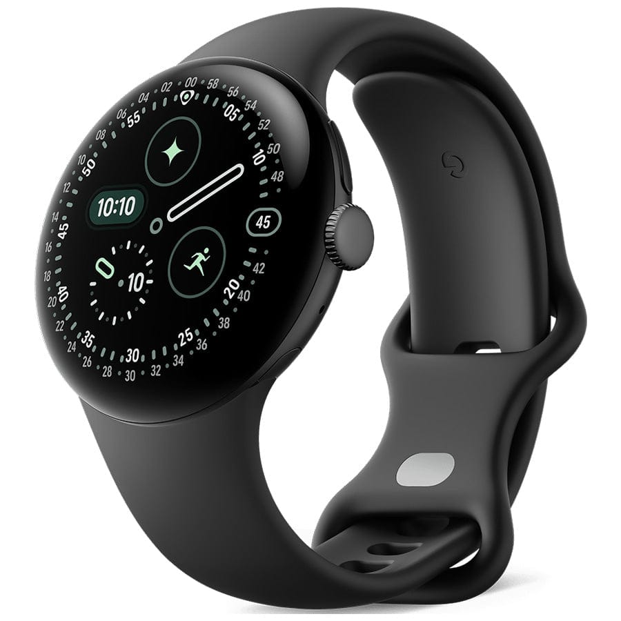 Google Smart Watch Matte Black Aluminium Case/Obsidian Active Band Google Pixel Watch 4 (41mm Bluetooth/Wi-Fi)