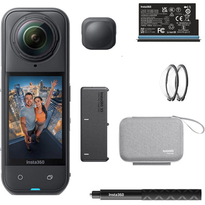Insta360 Action Cameras Insta360 X5 Waterproof 8K 360 Action Camera (Essentials Bundle)