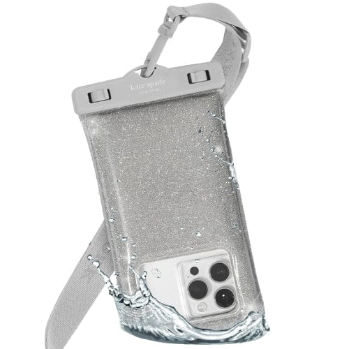 Kate Spade Original Accessories Silver Glitter Kate Spade New York Waterproof Floating Pouch