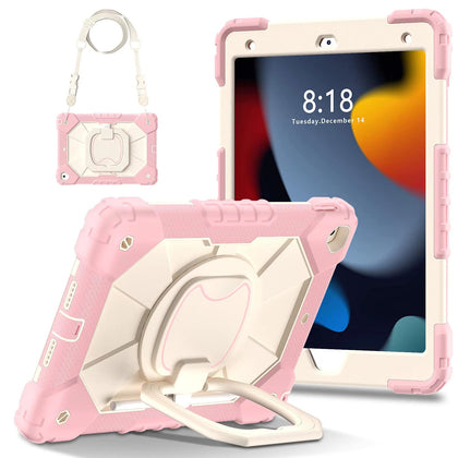 Kids-Heavy-Duty-Shockproof-Cover-For-iPad-Peach-Pink