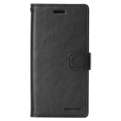 Mansoor Diary Case with Card Slot for iPhone 16 Black