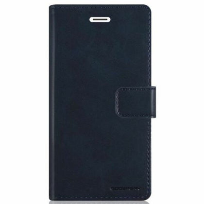 Mansoor Diary Case with Card Slot for iPhone 16 Navy