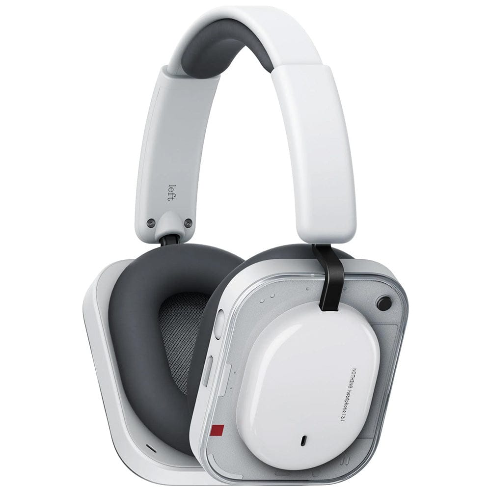 Nothing Headphone (a) wireless over-ear headphones featuring a modern transparent-inspired design, premium audio drivers, active noise cancellation, comfortable cushioned earcups, long battery life, and Bluetooth connectivity for immersive music listening, calls, travel, and everyday entertainment.