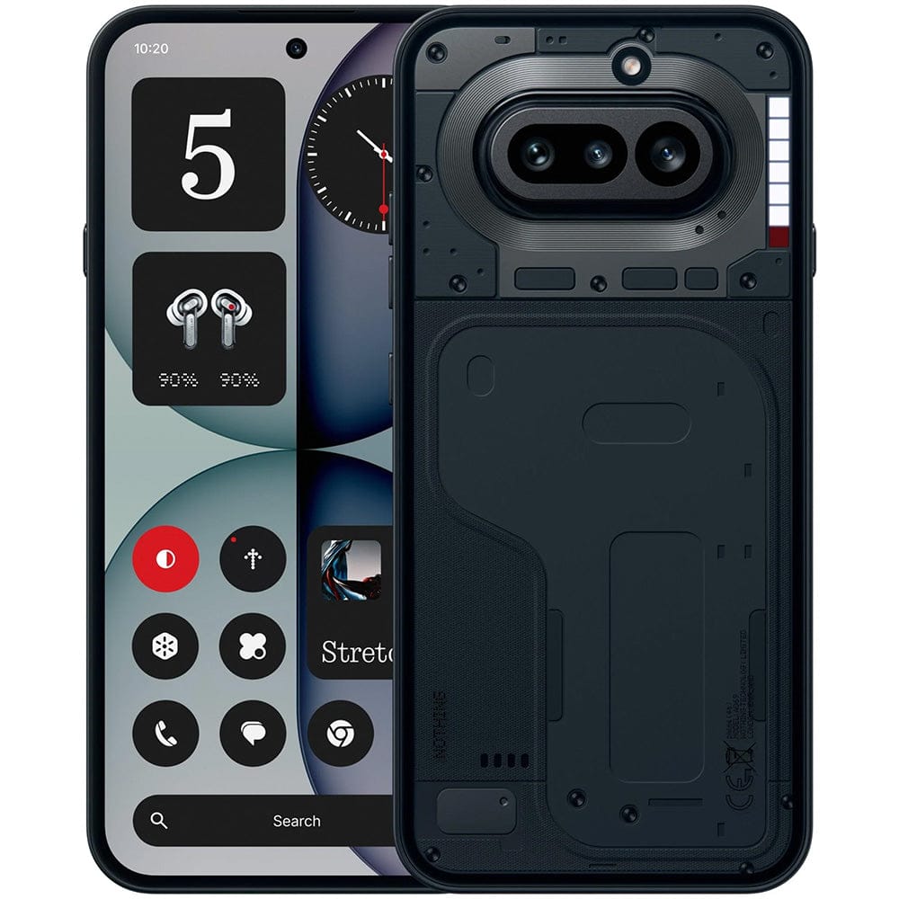 Nothing Phone 4a (A069 Dual SIM 12GB RAM 256GB 5G) smartphone featuring a distinctive transparent-inspired design, customizable Glyph Interface lighting, vibrant AMOLED display, 12GB RAM, 256GB storage, advanced dual-camera system, long-lasting battery life, and fast 5G connectivity for entertainment, productivity, gaming, and everyday mobile photography.