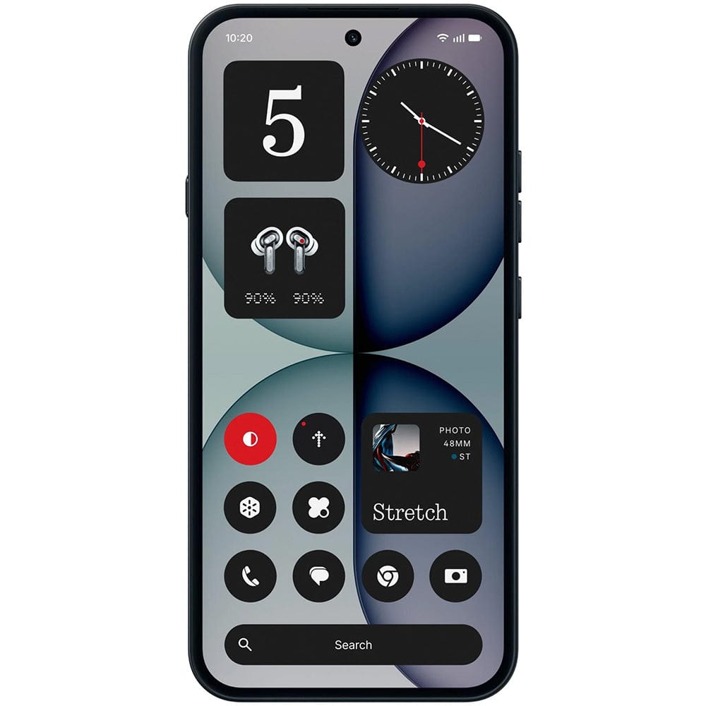 Nothing Phone 4a (A069 Dual SIM 12GB RAM 256GB 5G) smartphone featuring a distinctive transparent-inspired design, customizable Glyph Interface lighting, vibrant AMOLED display, 12GB RAM, 256GB storage, advanced dual-camera system, long-lasting battery life, and fast 5G connectivity for entertainment, productivity, gaming, and everyday mobile photography.