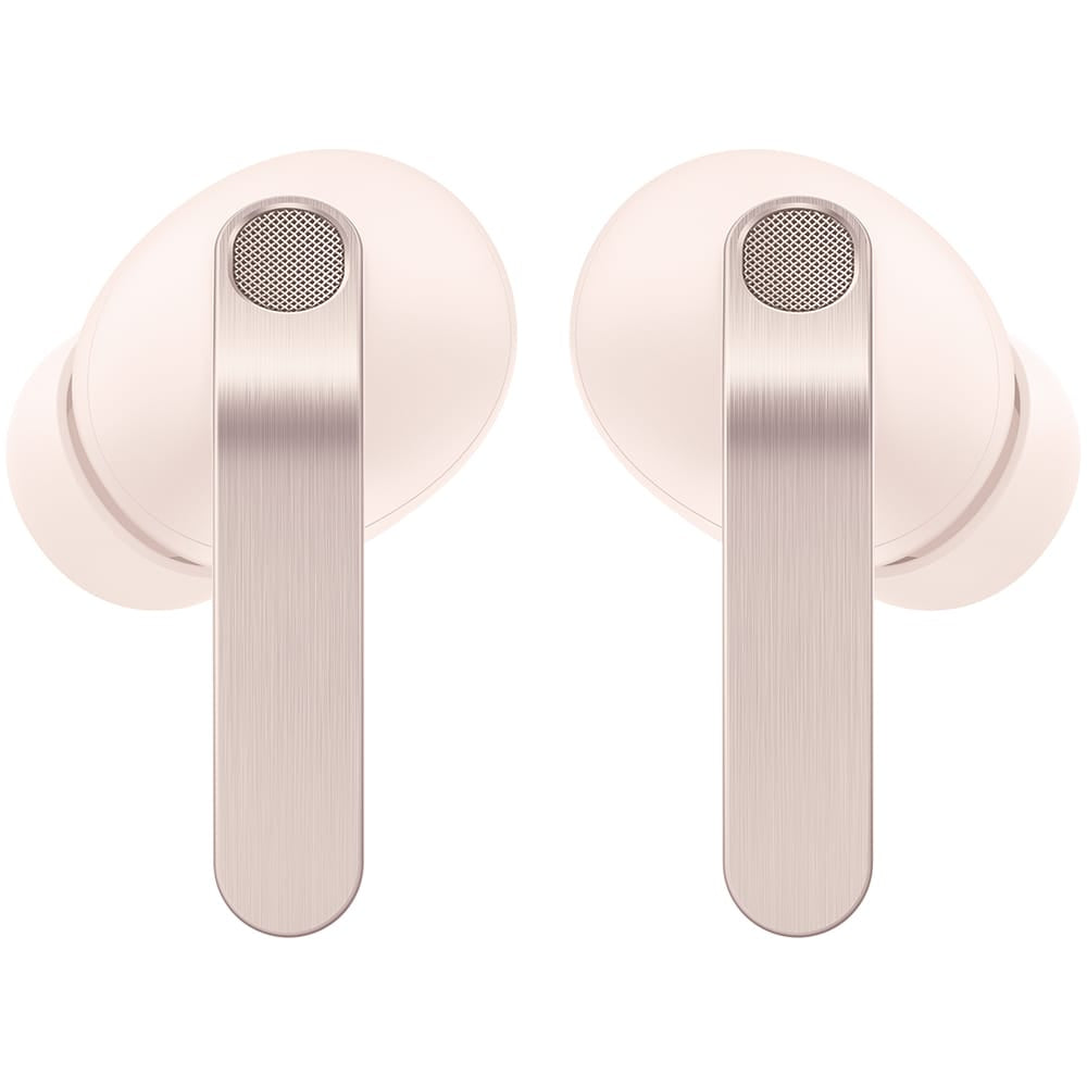 Samsung Galaxy Buds4 Pro (R640) true wireless earbuds featuring a premium ergonomic design, active noise cancellation (ANC), high-fidelity audio, intelligent AI-powered sound optimization, crystal-clear call quality, Bluetooth connectivity, long battery life, and a compact wireless charging case.
