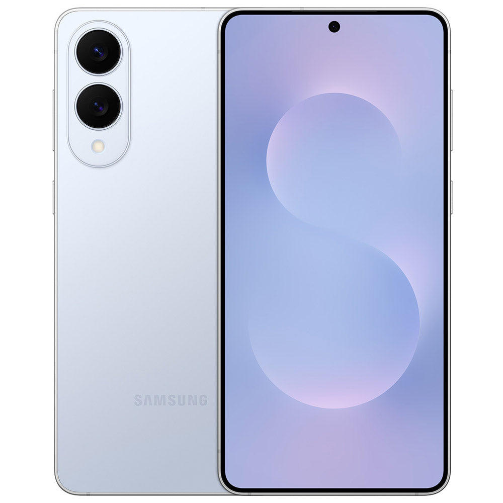 Samsung Galaxy S25 Edge (S937B Dual SIM 12GB RAM 512GB 5G) Titanium Icyblue Front Back