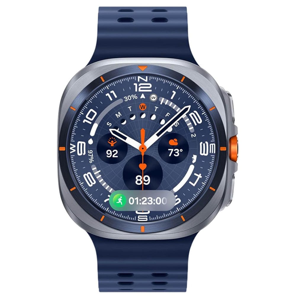 Samsung Galaxy Watch Ultra (2025) smartwatch with a 47mm case, round display and 4G LTE connectivity.