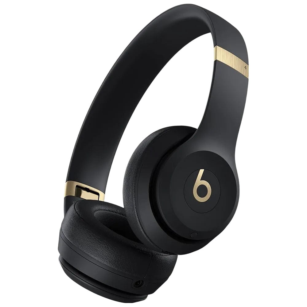 Beats by Dre Headphones Black Gold Beats Solo 4 Wireless Noise-Canceling On-Ear Headphones