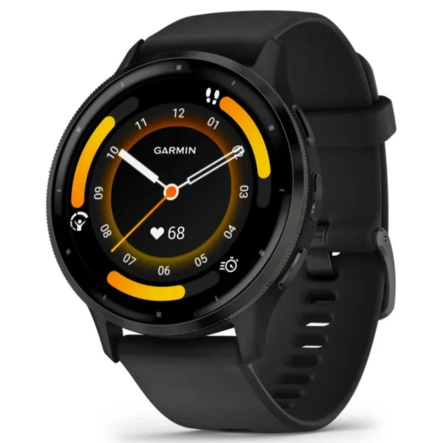 Garmin Smart Watch Slate Stainless Steel Bezel with Black Case Garmin Venu 3 45mm Advanced GPS Smartwatch