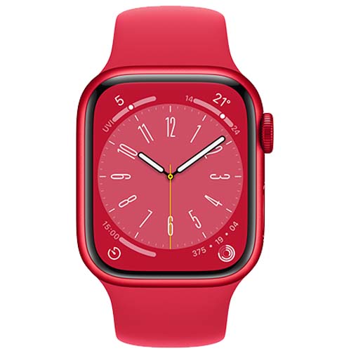 Apple Smart Watch Product Red Apple Watch Series 8, GPS 41mm Product Red Aluminium Case with S/M Sport Band