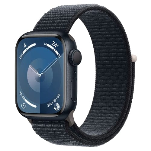 Apple Smart Watch Midnight Apple Watch Series 9, MR8Y3 GPS 41mm Midnight Aluminium Case with Sport Loop