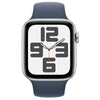 Apple Smart Watch Storm Blue Apple Watch SE 2023, MREE3 GPS 44mm Silver Aluminium Case with M/L Sport Band