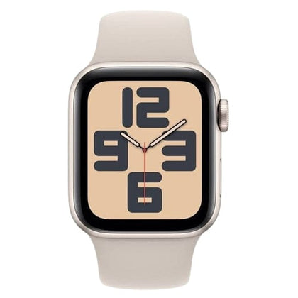 Apple Smart Watch Starlight Apple Watch SE 2023, MRE53 GPS 44mm Starlight Aluminium Case with M/L Sport Band