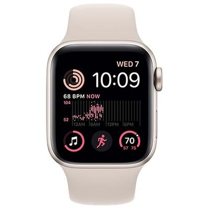 Apple Smart Watch Starlight Apple Watch SE 2022, GPS 40mm Starlight Aluminium Case with S/M Sport Band