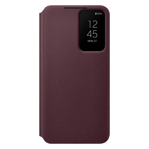 Samsung Original Accessories Burgundy Samsung Smart Clear View Cover for Galaxy S22