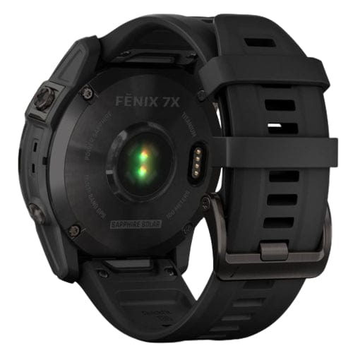Garmin Smart Watch Garmin Fenix 7X Sapphire Solar Edition 51mm Carbon Grey DLC Titanium with Black Band