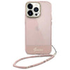 Guess Original Accessories Pink GUESS Double Layer Case with Strap for iPhone 14 Plus