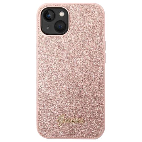 Guess Original Accessories Pink Guess Glitter Flakes Case for Apple iPhone 14