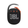 JBL Clip 4 Ultra-portable Waterproof Speaker Black/Orange Front