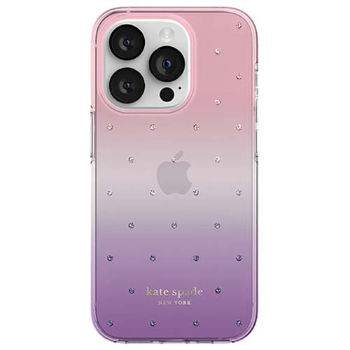 Kate Spade Original Accessories Ombre Pin Dot Kate Spade New York Protective Hardshell Case for iPhone 14 Pro