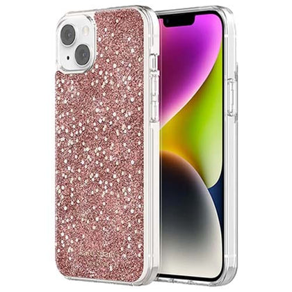 Kate Spade Original Accessories Rose Gold Kate Spade New York Chunky Glitter Protective Case for iPhone 14 Plus