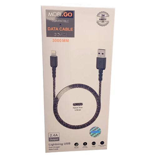 Mobigo Original Accessories MobiGO 3M Lightning Nylon Wire Cable